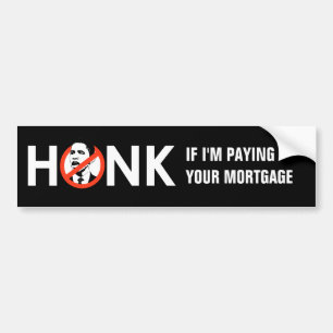 Autocollant De Voiture CORNEZ SI je PAYE VOTRE HYPOTHÈQUE BUMPERSTICKER