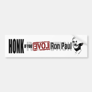 Autocollant De Voiture CORNEZ si vous AIMEZ Ron Paul !