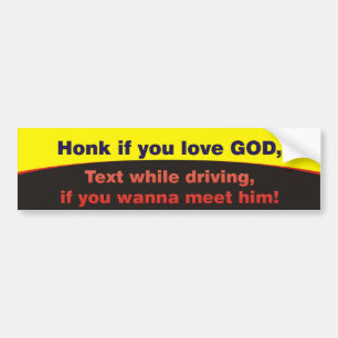 Autocollant De Voiture Cornez si vous aimez un DIEU