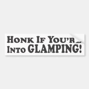 Autocollant De Voiture Cornez si vous êtes dans Glamping ! - Adhésif pour