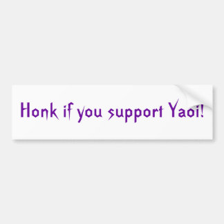 Autocollant De Voiture Cornez si vous soutenez Yaoi !