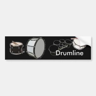 Autocollant De Voiture Corps de tambour - fanfare - Drumline