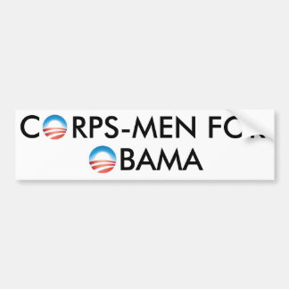 AUTOCOLLANT DE VOITURE CORPSMAN POUR OBAMA
