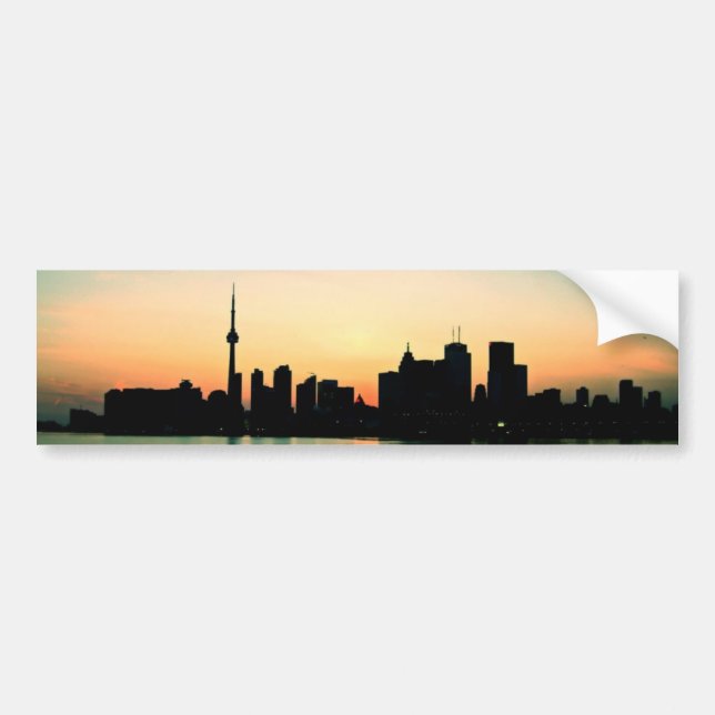 Autocollant De Voiture Coucher du soleil de Toronto (Devant)