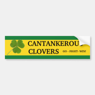 Autocollant De Voiture Couleurs d'école de vert et d'or
