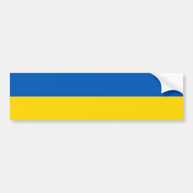 Autocollant De Voiture Couleurs du drapeau ukrainien (Devant)