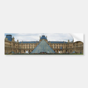 Autocollant De Voiture Cour du musée de Louvre avec la pyramide