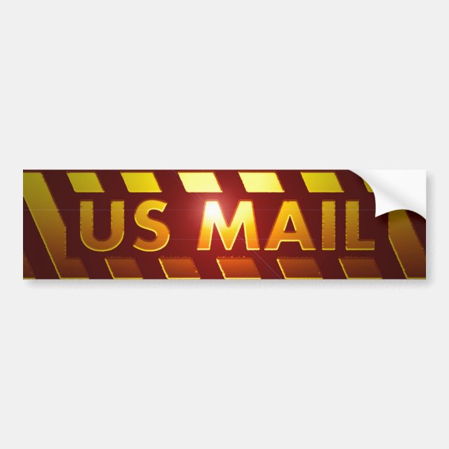 AUTOCOLLANT DE VOITURE COURRIER DES USA