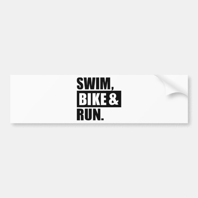 Autocollant De Voiture Course de vélo de bain (Devant)