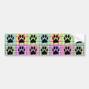 Autocollant De Voiture Courtepoint motif patte de chien