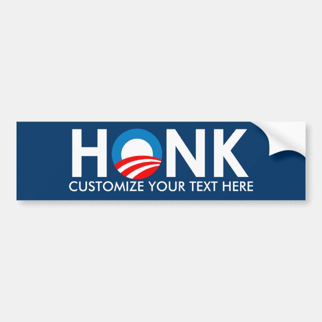 AUTOCOLLANT DE VOITURE COUTUME ANTI-OBAMA BUMPERSTICKER (Devant)