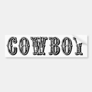 Autocollant De Voiture Cowboy