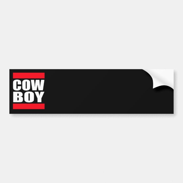 Autocollant De Voiture Cowboy (Devant)
