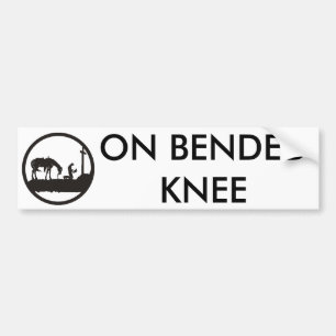 Autocollant De Voiture cowboy de prière, SUR LE GENOU BENDED