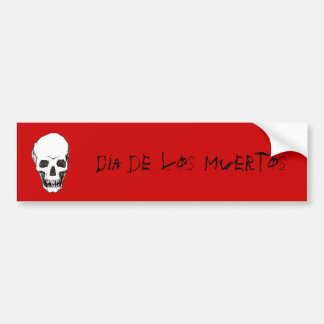 Autocollant De Voiture Crâne de Dia de los Muertos