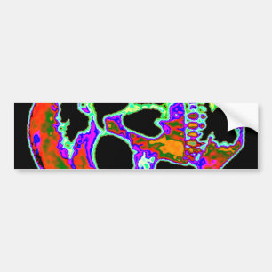 Autocollant De Voiture Crâne de Psychedellic