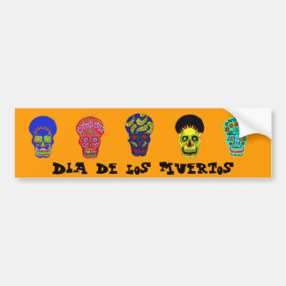 Autocollant De Voiture Crânes de Dia de los Muertos