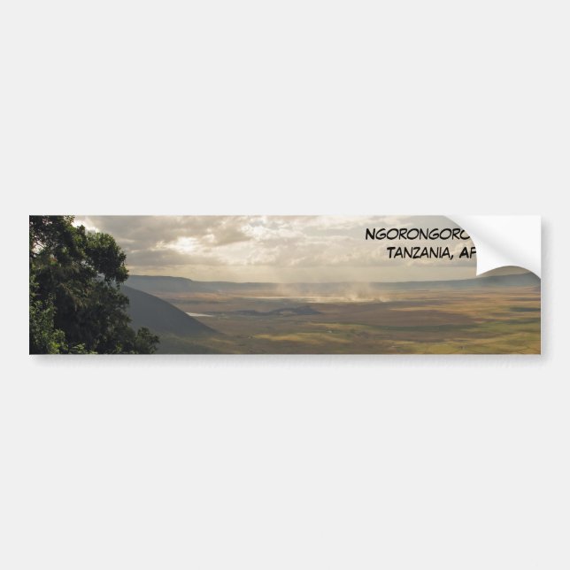 Autocollant De Voiture Cratère Tanzanie, Afrique de Ngorongoro (Devant)