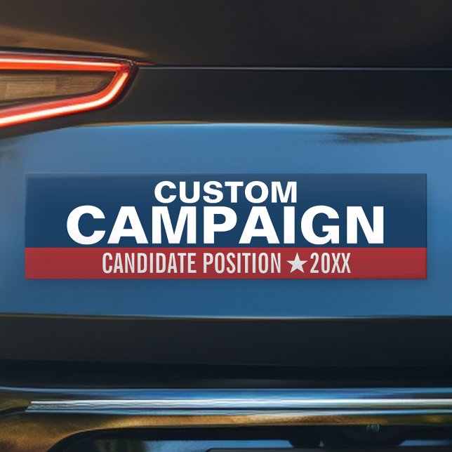 Autocollant De Voiture Créer votre propre équipement de campagne (Create Your Own Bumper Sticker)