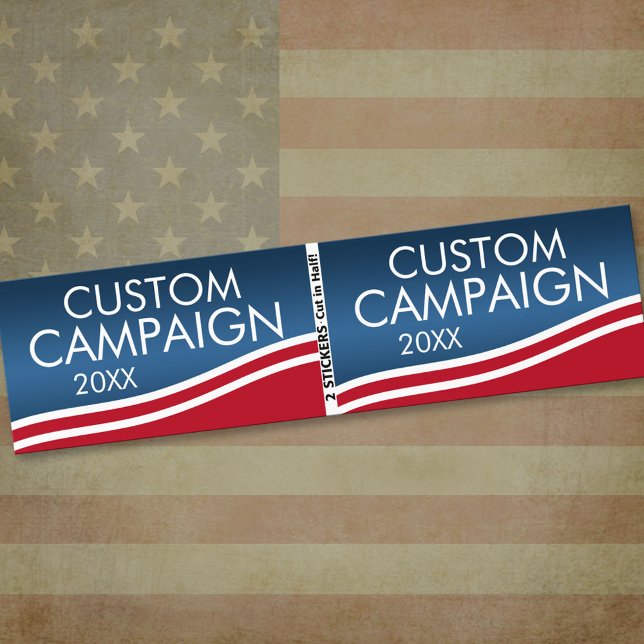 Autocollant De Voiture Créez votre propre conception d'élection (Bumper Sticker)