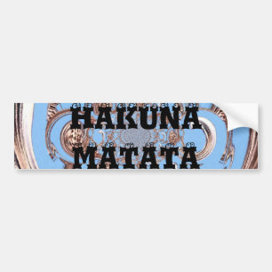 Autocollant De Voiture Créez votre propre Hakuna Matata coloré joli