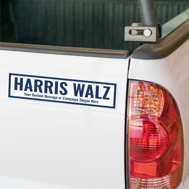 Autocollant De Voiture Créez votre propre Harris Walz 2024 (Sur camion)