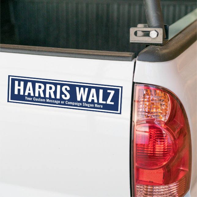 Autocollant De Voiture Créez votre propre Harris Walz 2024 (Sur camion)