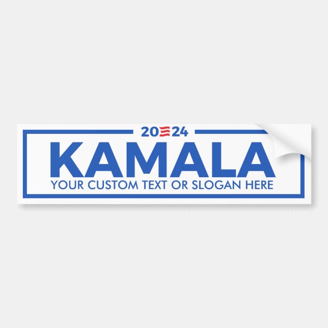 Autocollant De Voiture Créez votre propre Kamala 2024 (Devant)