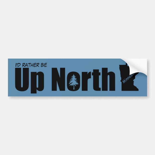 Autocollant De Voiture Créez votre propre nord du Minnesota (Devant)