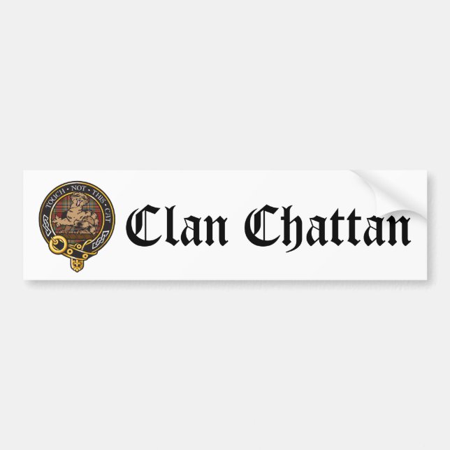 Autocollant De Voiture Crête de Chattan de clan (Devant)