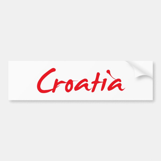 Autocollant De Voiture Croatia (Devant)