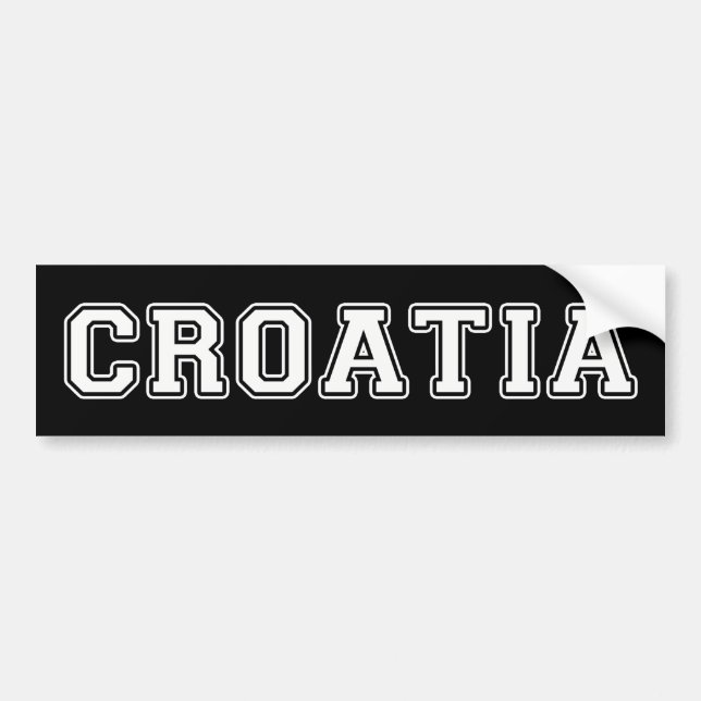 Autocollant De Voiture Croatie (Devant)