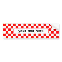 Croatie | Hrvatska | Nom À damiers Monogramme