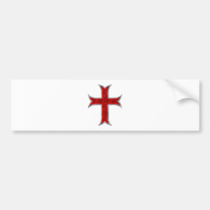 Autocollant De Voiture Croix de Templar