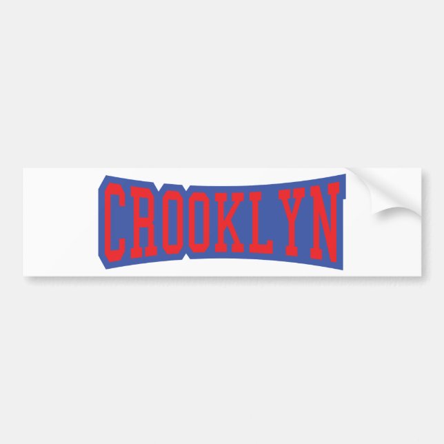 AUTOCOLLANT DE VOITURE CROOKLYN, NYC (Devant)