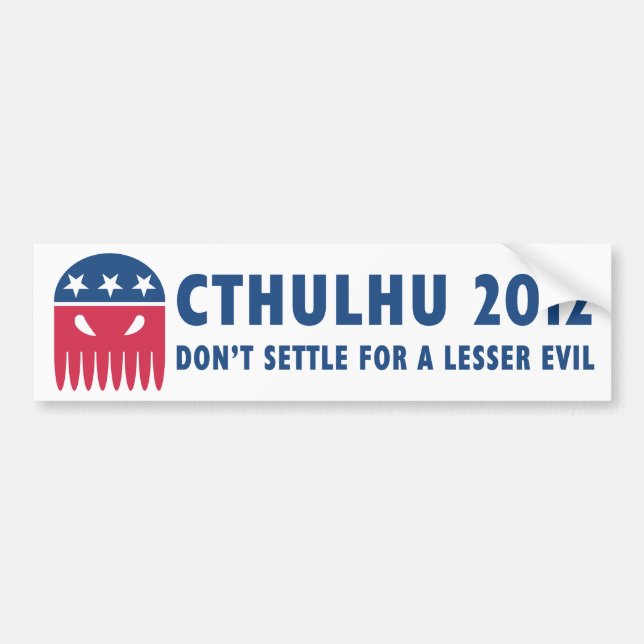 Autocollant De Voiture Cthulhu 2012 (Devant)
