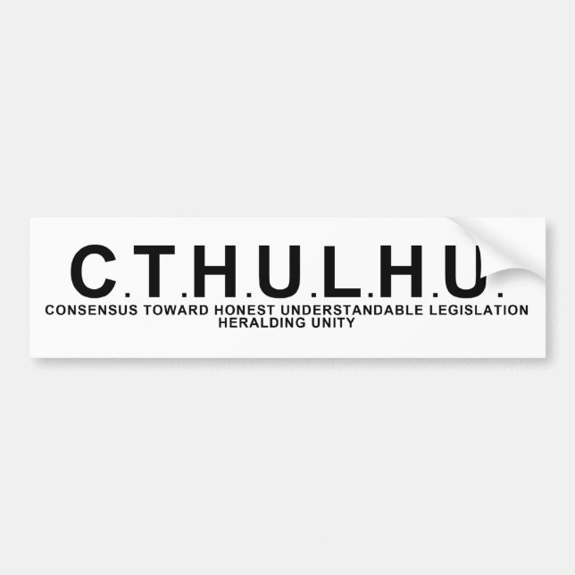Autocollant De Voiture Cthulhu PAC (Devant)