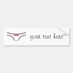 Autocollant De Voiture Culottes froncées roses