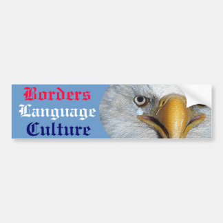 Autocollant De Voiture Culture de langue de frontières