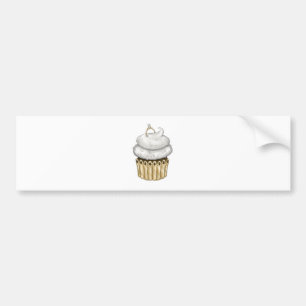 Autocollant De Voiture Cupcake Fiançailles doux