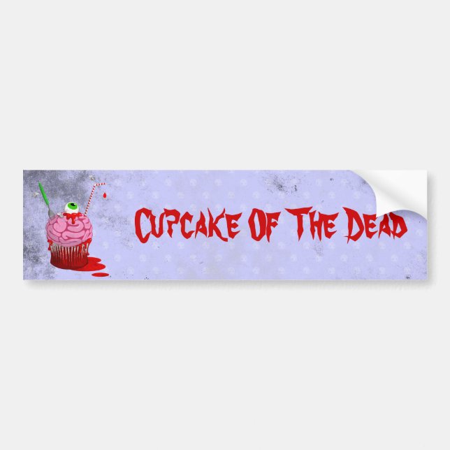 Autocollant De Voiture Cupcake of the Dead (Devant)