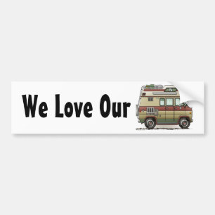 Autocollant De Voiture Custom Van Camper RV Bumper Sticker