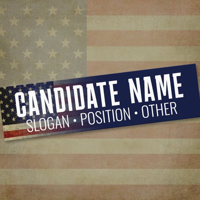 Autocollant De Voiture Customisez votre propre Merch candidat (Bumper Sticker)
