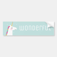 Cute et moderne Rainbow Unicorn