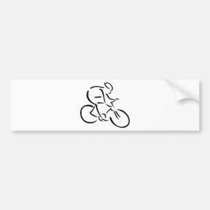 Autocollant De Voiture Cycliste de recyclage