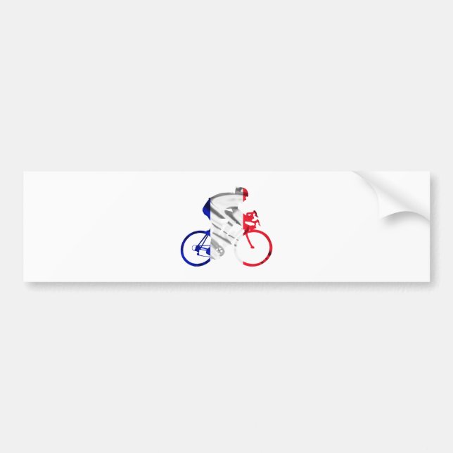 Autocollant De Voiture Cycliste de Tour de France (Devant)
