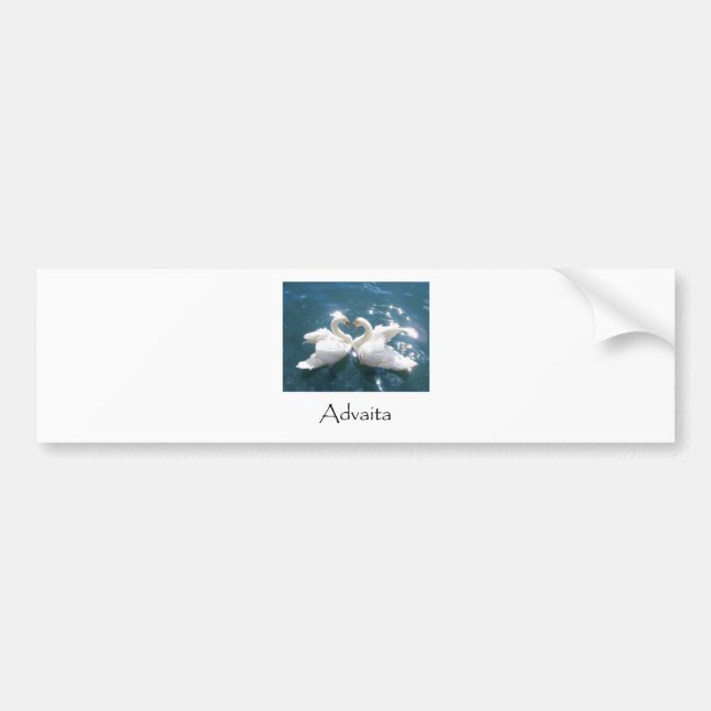 Autocollant De Voiture Cygnes d'Advaita (Devant)