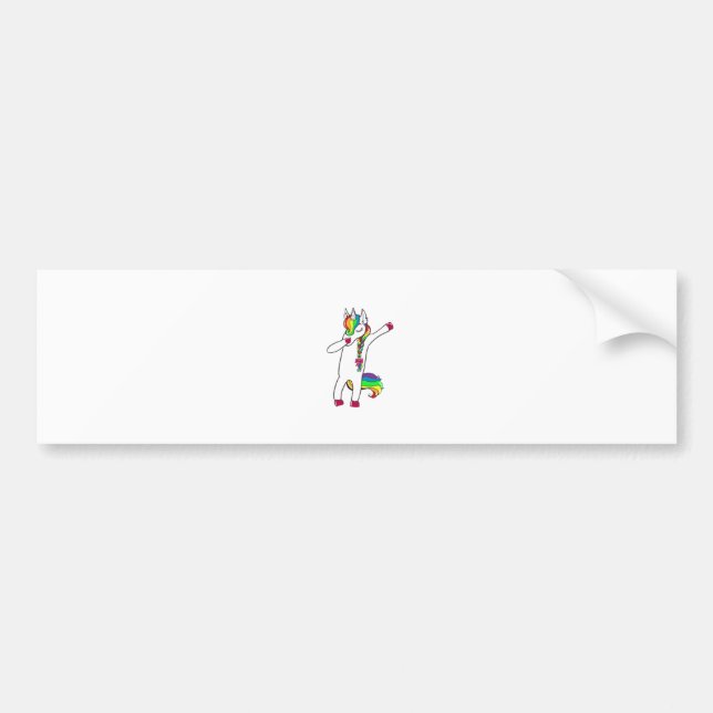 Autocollant De Voiture Dab licorne (Devant)