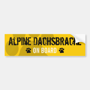 Autocollant De Voiture Dachsbracke alpin à bord