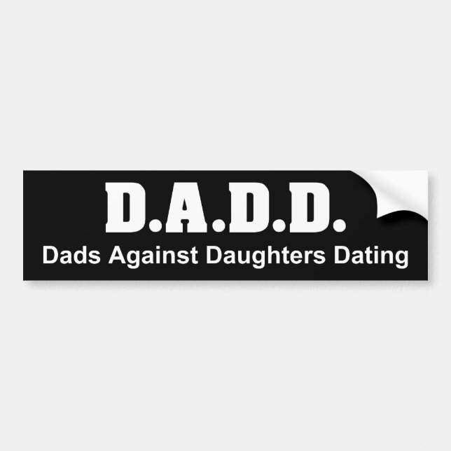 Autocollant De Voiture DADD sur le sticker pare-chocs noir (Devant)